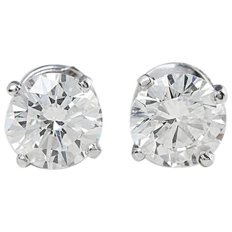 cartier diamond ear studs|cartier earrings price list.